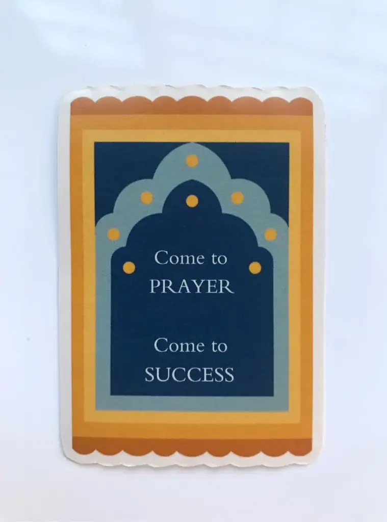Prayer rug sticker