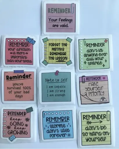 10 Reminder stickers