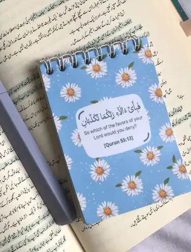 Floral Blue Notepad